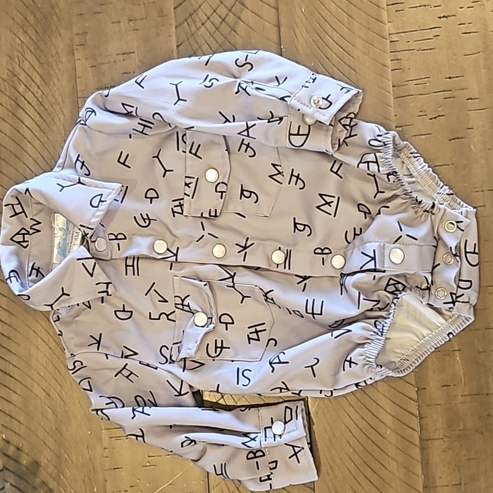 Baby cowboy button up shirt